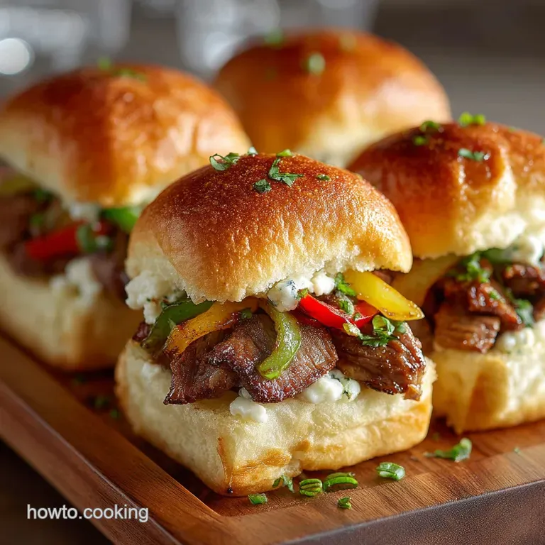 The Ultimate GameDay Philly Cheesesteak Sliders