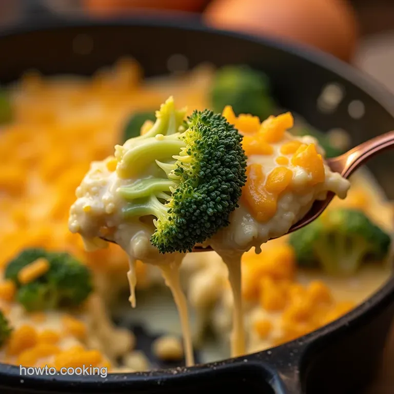 The Ultimate Cheesy Comfortinadish Creamy Broccoli Casserole presentation