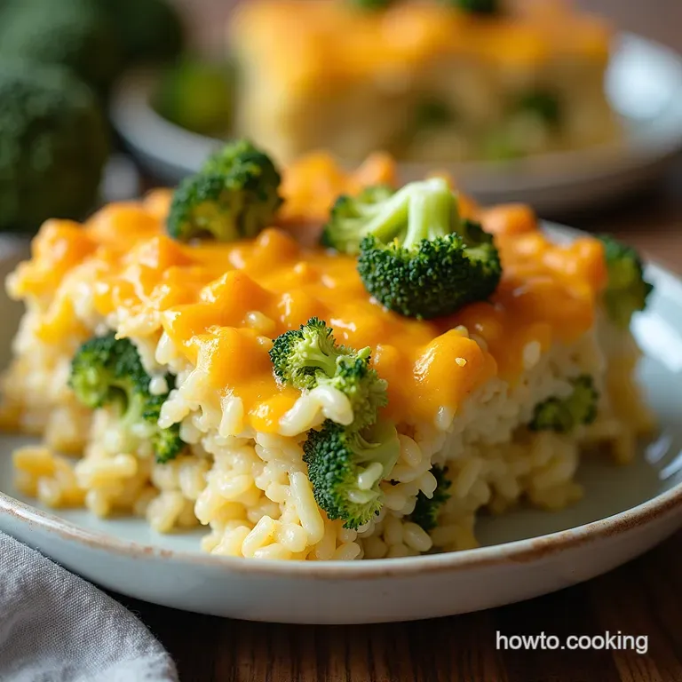 The Golden Crown Broccoli Cheese Rice Casserole Recipe