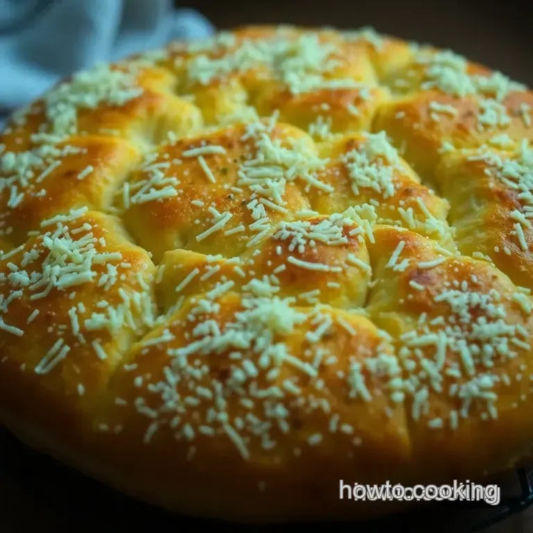 Cheesy Delight: Homemade Cheese Bread presentation