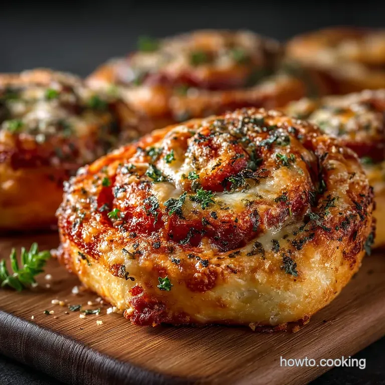 The Italian Job Cheesy Pepperoni Pinwheels presentation