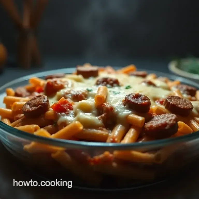 Cheesy Pizza Casserole Delight