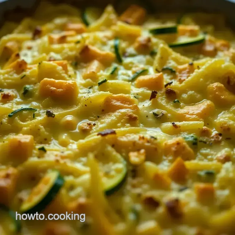 Cheesy Zucchini Delight Casserole presentation
