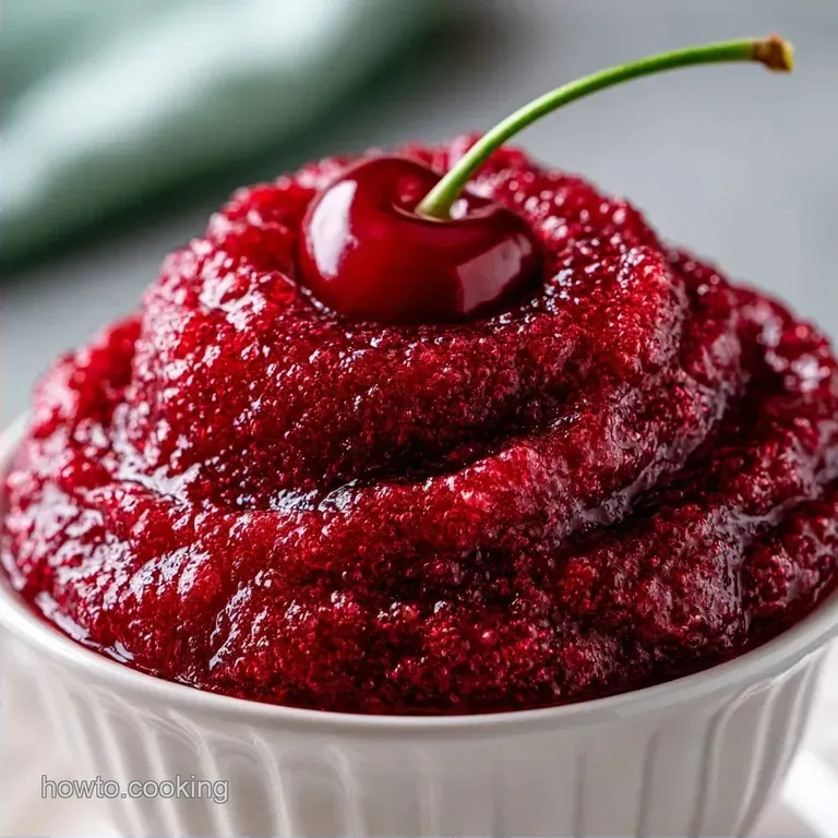 Frothy Cherry Slushie for Kids