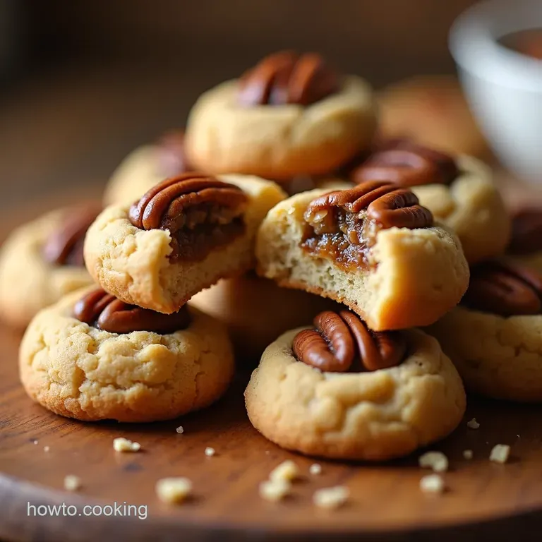 Buttery Pecan Pie Bites The Ultimate Chewy Pecan Cookie presentation