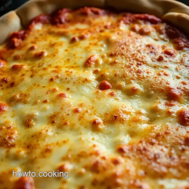 Chicago-Style Deep Dish Pizza presentation