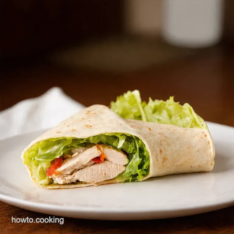 Chicken Caesar Wraps presentation