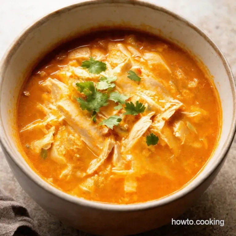 Chicken Enchilada Soup Fiesta in a Bowl presentation