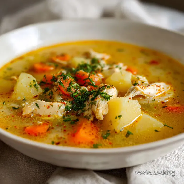Chicken Potato Soup: Buttery Potato Chunks