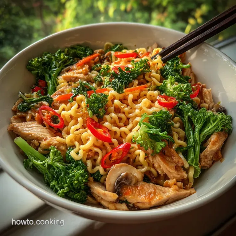 Chicken Ramen Stir Fry: Silky Chicken Glaze
