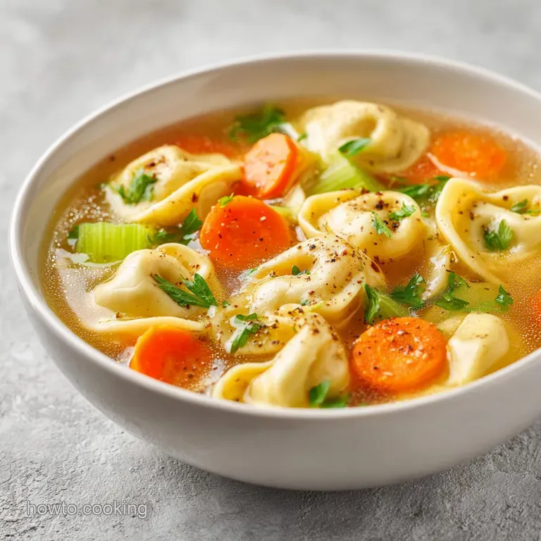 Elegant white bowl filled with cheesy pasta and sliced carrots, garnished with bright green herbs on a linen cloth.