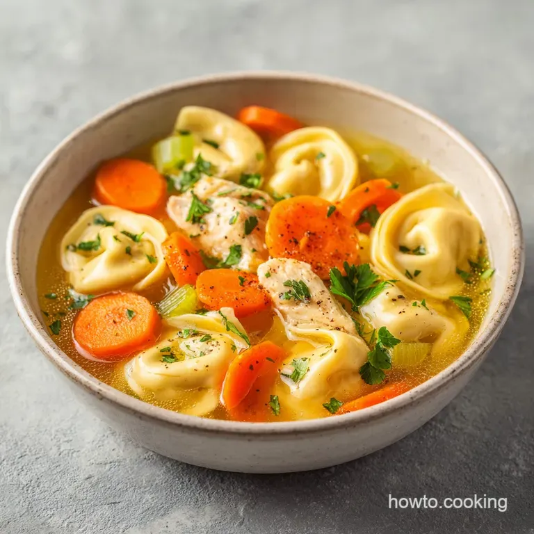 Hearty Chicken Tortellini Soup: Creamy & Savory