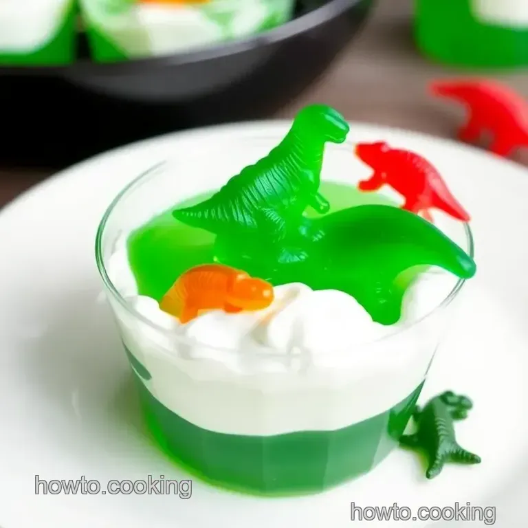 Dino Jello Cups Recipe presentation