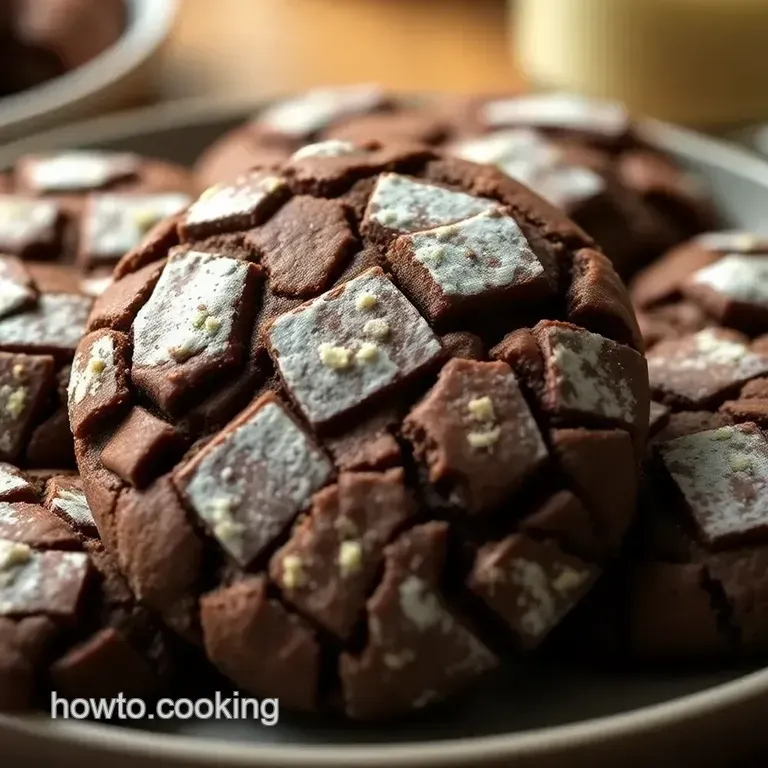 Chocolate Crinkle Cookies presentation