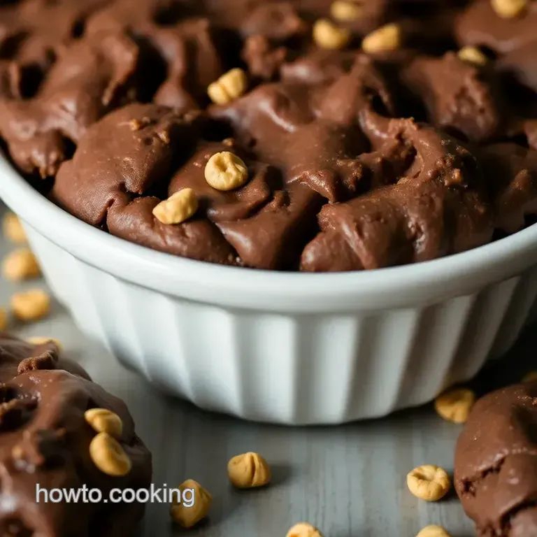 Chocolate Peanut Butter No-Bake Cookies presentation