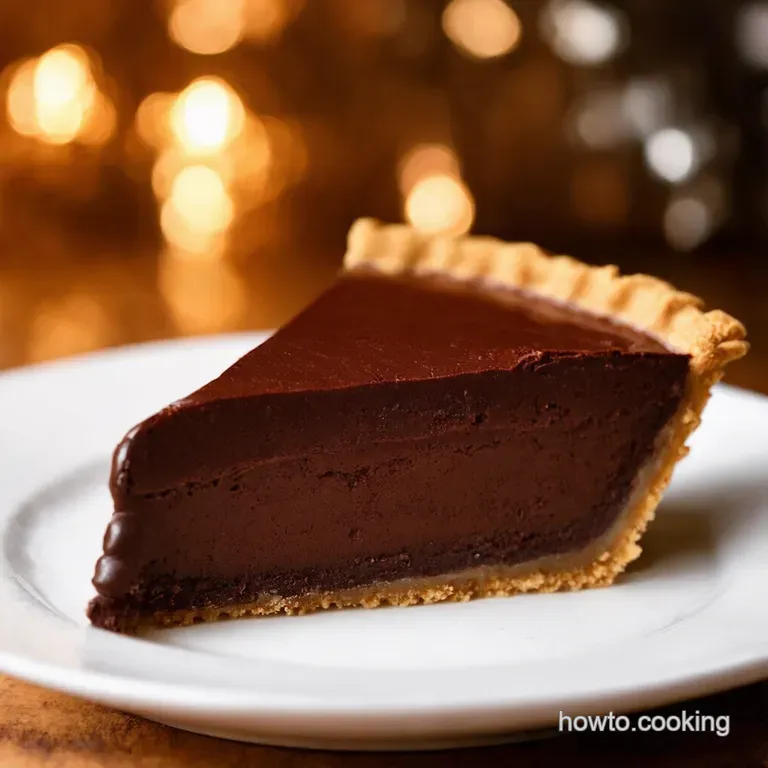 Chocolate Silk Pie A Cloud of Cocoa Bliss presentation