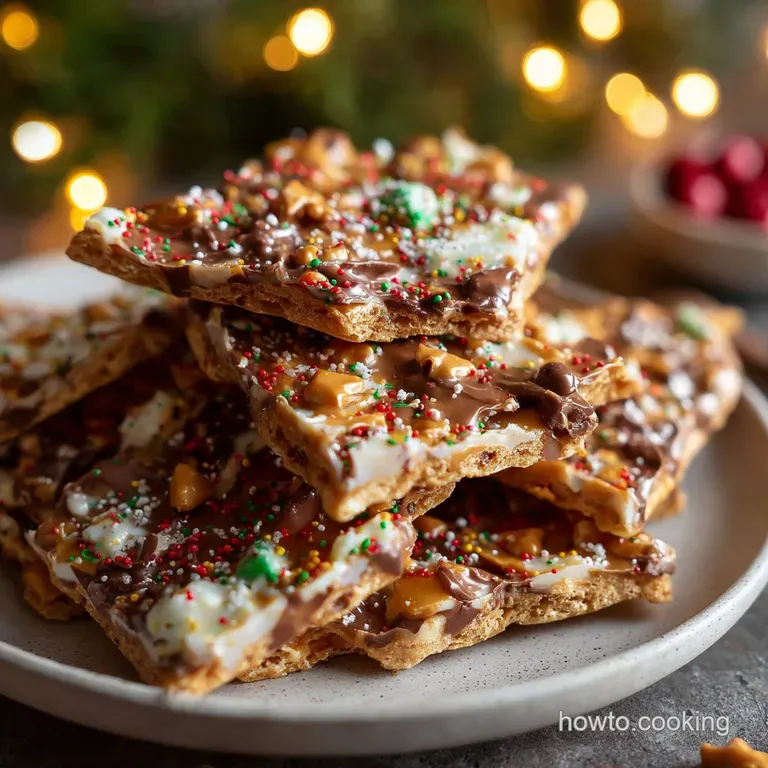 Christmas Cracker Toffee: Buttery and Crispy