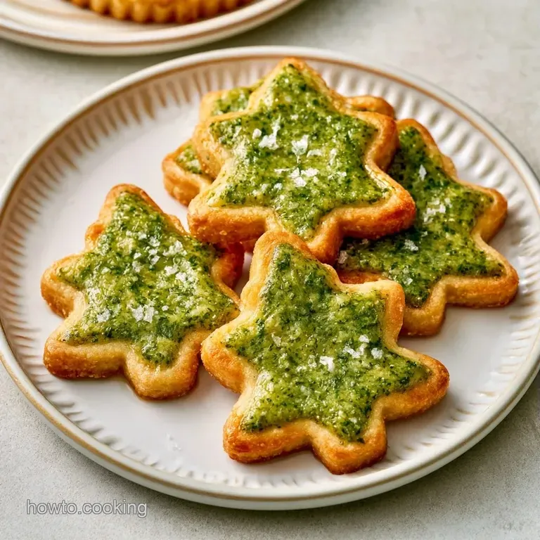 Christmas Tree Tarts - appetizing dish ready to serve