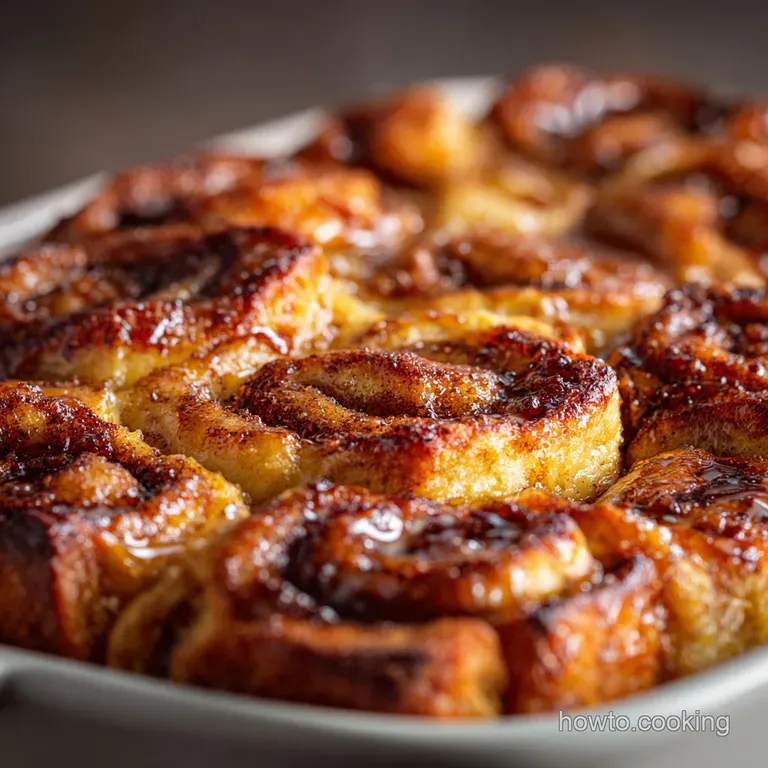 Cinnamon Roll French Toast Casserole: the Ultimate Overnight Sweet Brunch Bake presentation