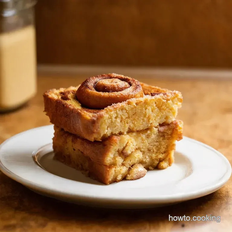 Cinnamon Roll French Toast Bake presentation
