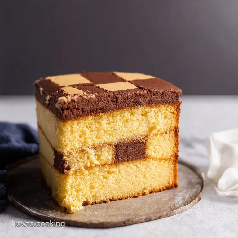 Classic Checkerboard Cake A Sweet Symphony of Vanilla and Chocolate
