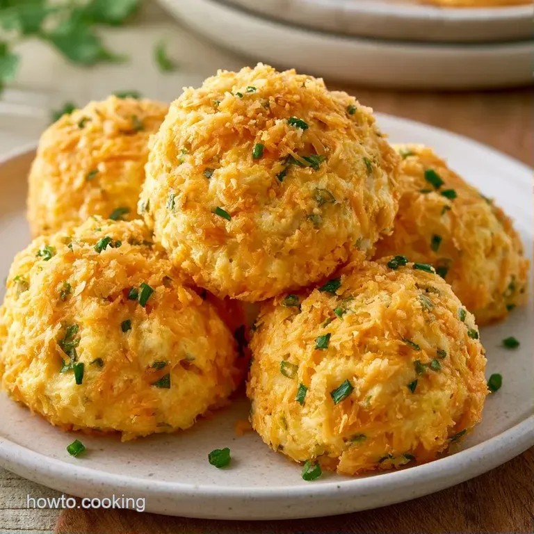 Creamy white cheese sphere rolled in green herbs, surrounded by colorful pepper strips on a rustic wooden board.