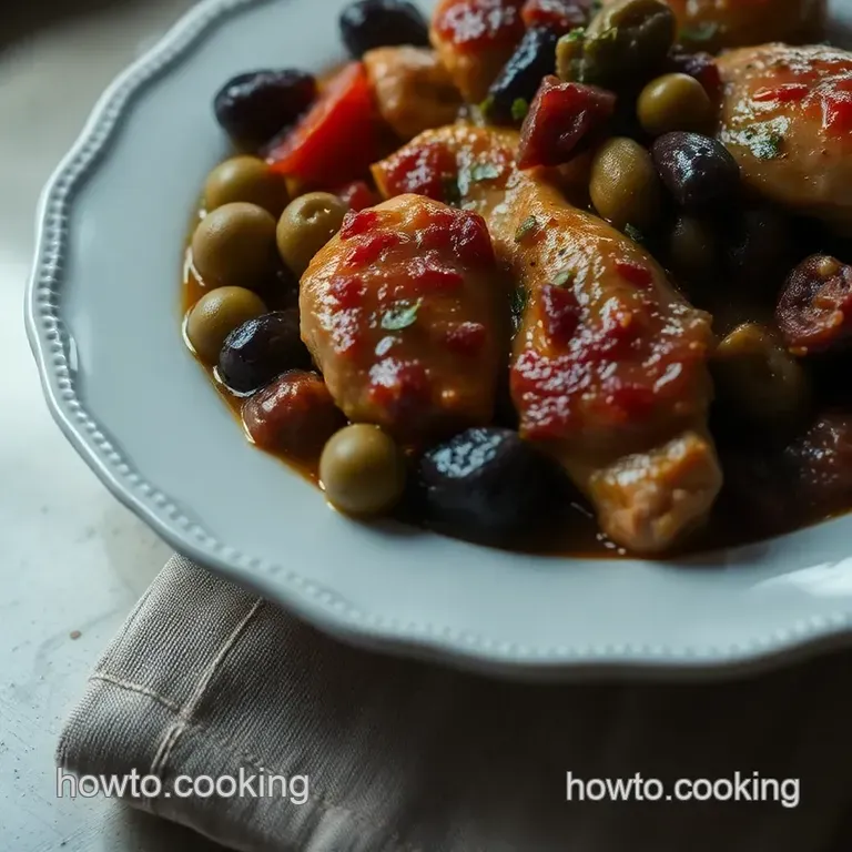 Classic Chicken Marbella: A Flavorful Mediterranean Delight presentation