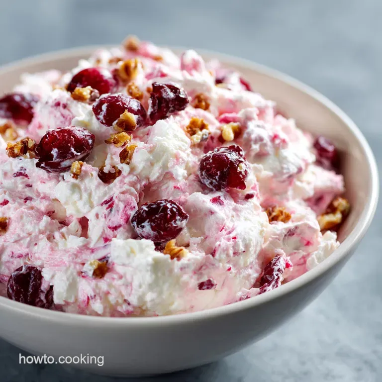 Cranberry Fluff Salad: the Classic No-Bake Holiday Cloud presentation