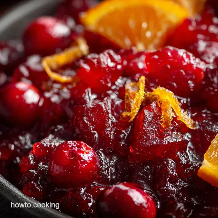 Cranberry Sauce: the Proper Relish with Zesty Orange and Warm Spices presentation
