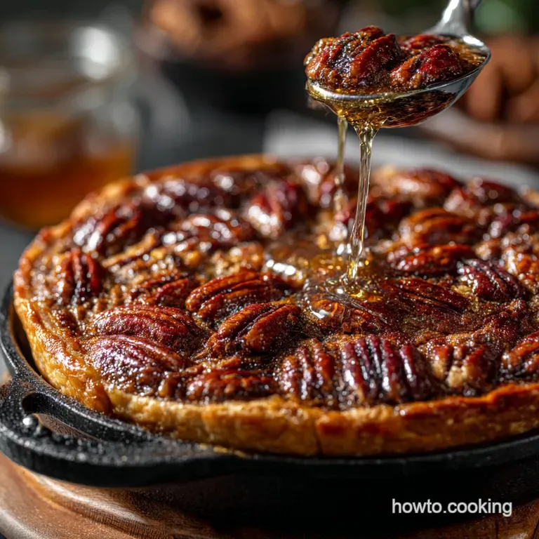 Pecan Pie Recipe: the Cracking Classic with Deep Flavor Crisp Crust presentation
