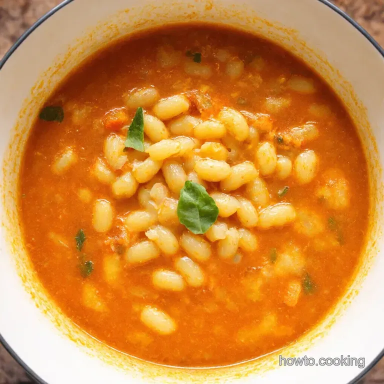 Classic Italian Pastina Soup presentation