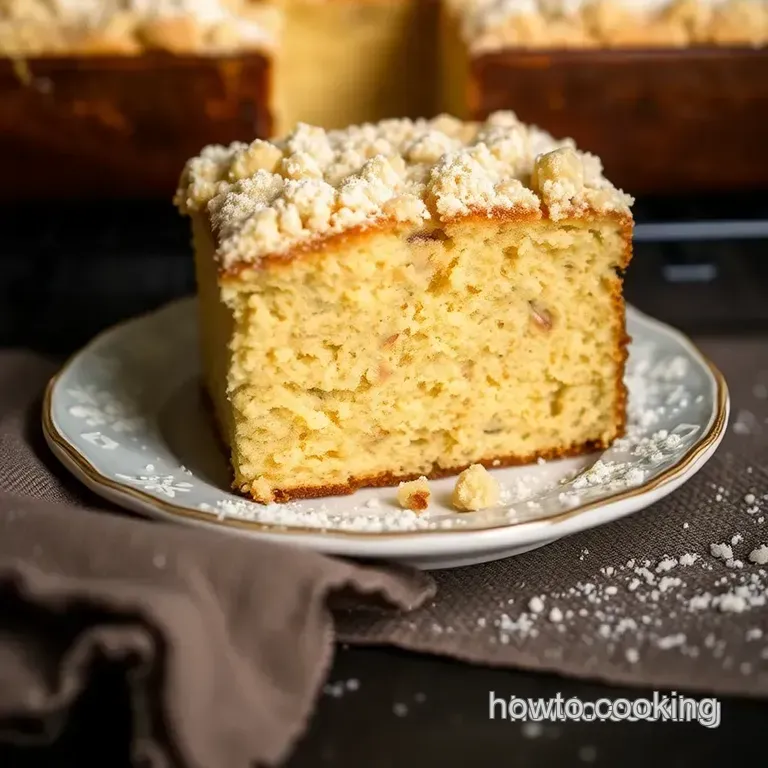 Classic New York Crumb Cake: a Sweet Morning Indulgence presentation