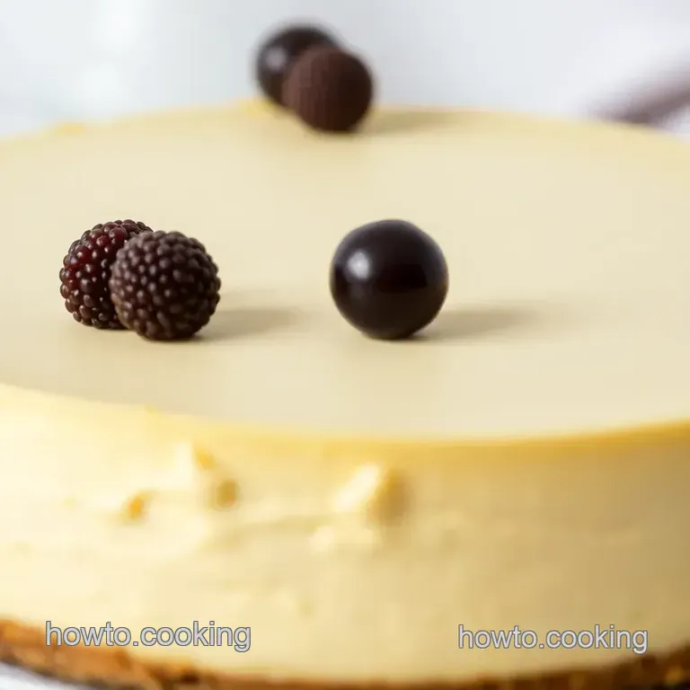 Classic New York-Style Cheesecake presentation