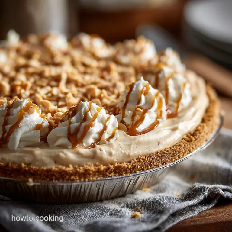 Old Fashioned Peanut Butter Pie: Proper Creamy Dream (No-Bake) presentation