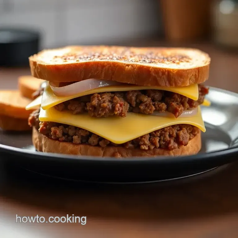 Classic Patty Melt presentation