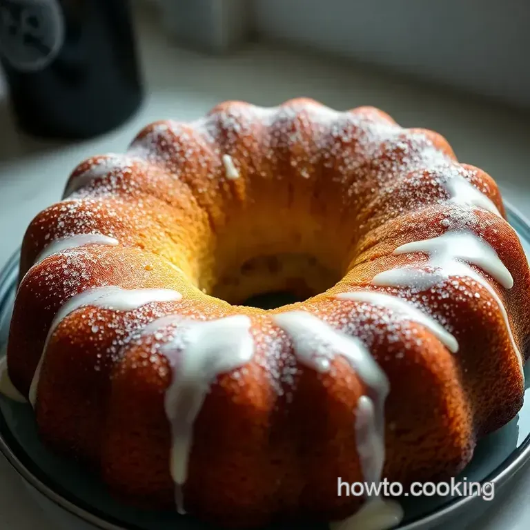Classic Rum Cake: a Tropical Delight presentation