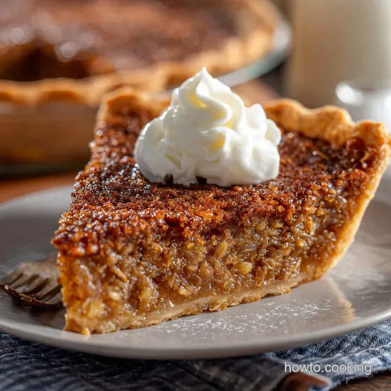 Old Faithful Amish Oatmeal Pie Spiced Comfort in a Flaky Crust presentation