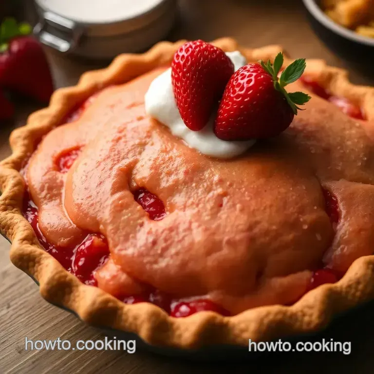 Classic Strawberry Rhubarb Pie: A Sweet and Tart Delight presentation