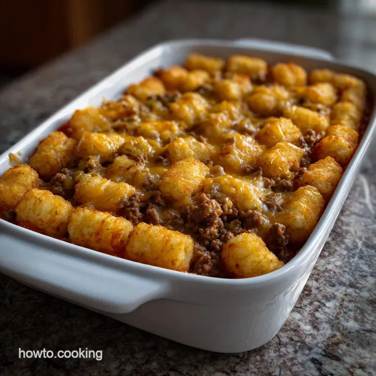 Mom s Tater Tot Casserole Classic Recipe with Ground Beef