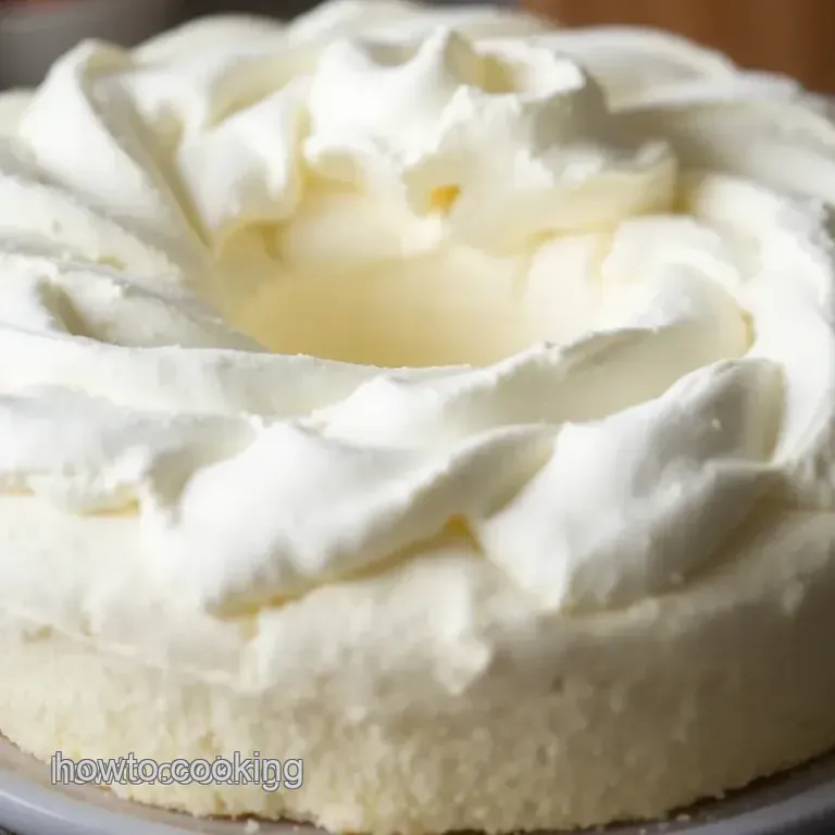 Cloud Nine Angel Food Cake presentation