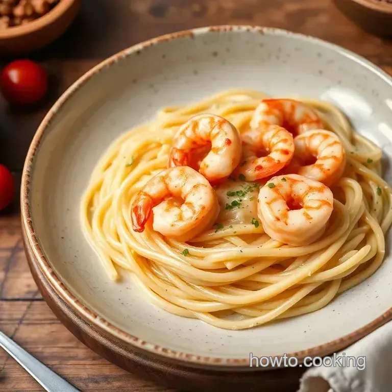 Quick & Creamy Shrimp Fettuccine
