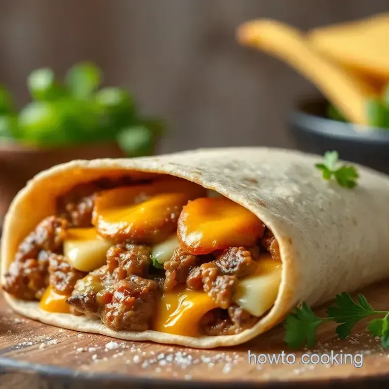 Cook Crunchwrap with Beef & Cheese Delight
