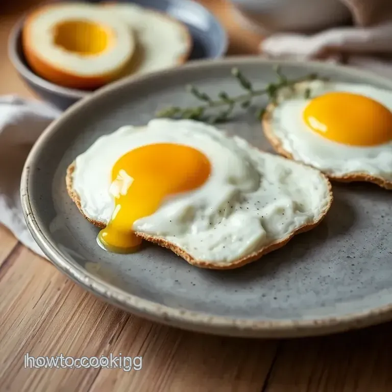 Perfect over Easy Eggs with a Gorgeous Runny Yolk presentation