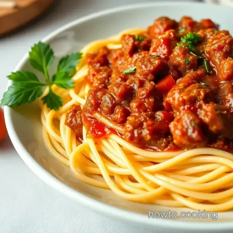 Cook Spaghetti with Savory Meat Sauce