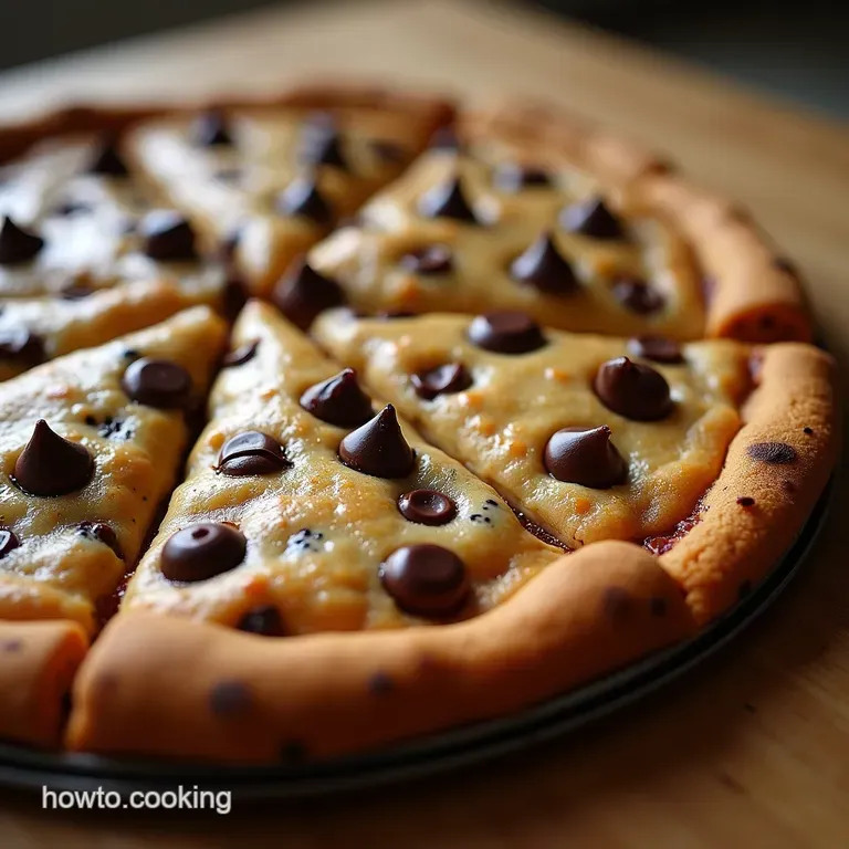 The Ultimate Gooey Chocolate Chip Cookie Pizza