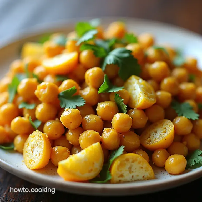 Coronation Crunch Creamy Curry Chickpea and Cottage Cheese Salad