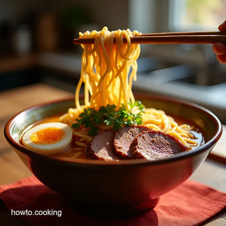 Cozy Beef Ramen Slurp Your Way to Happiness presentation