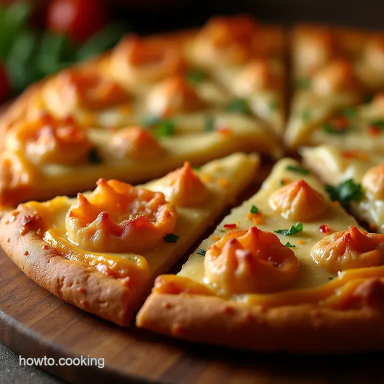 The Crab Rangoon Rhapsody Pizza a Creamy Crispy Fusion Masterpiece presentation