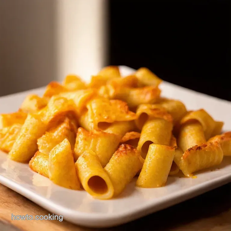 Cracking Pasta Crisps Baked Rigatoni Chips presentation