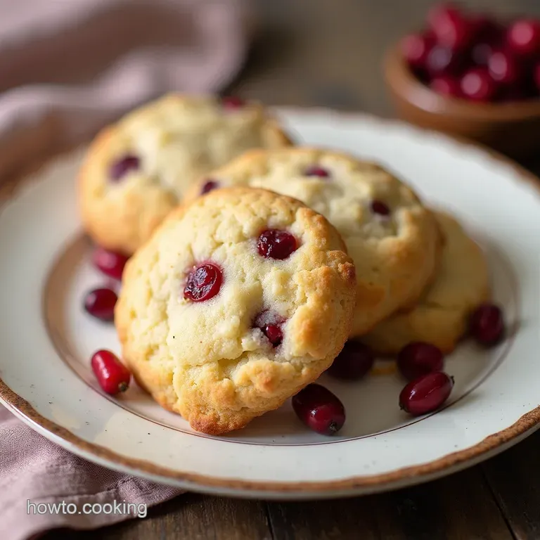 The Crumbly Crown Jewel Buttery Cranberry Almond Shortbread Cookies